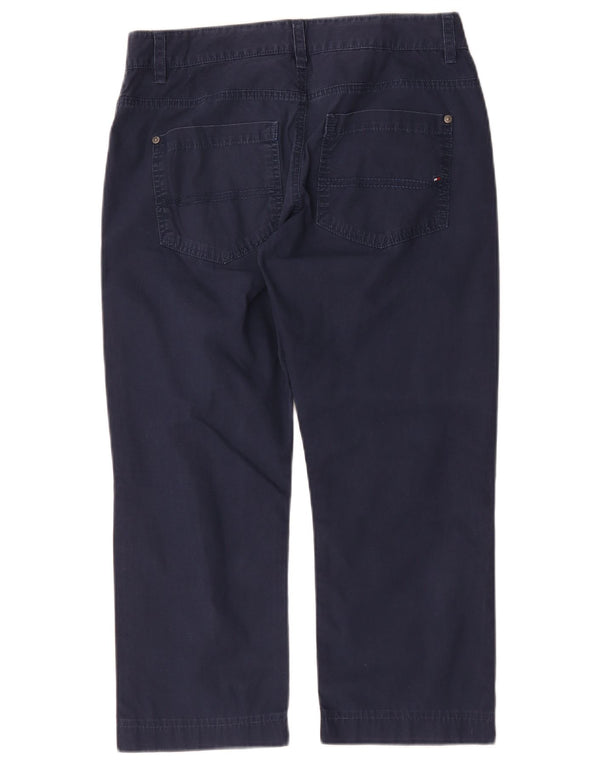 Tommy Hilfiger Boys Straight Cropped Trousers 15-16 Years W32 L23 Navy Blue