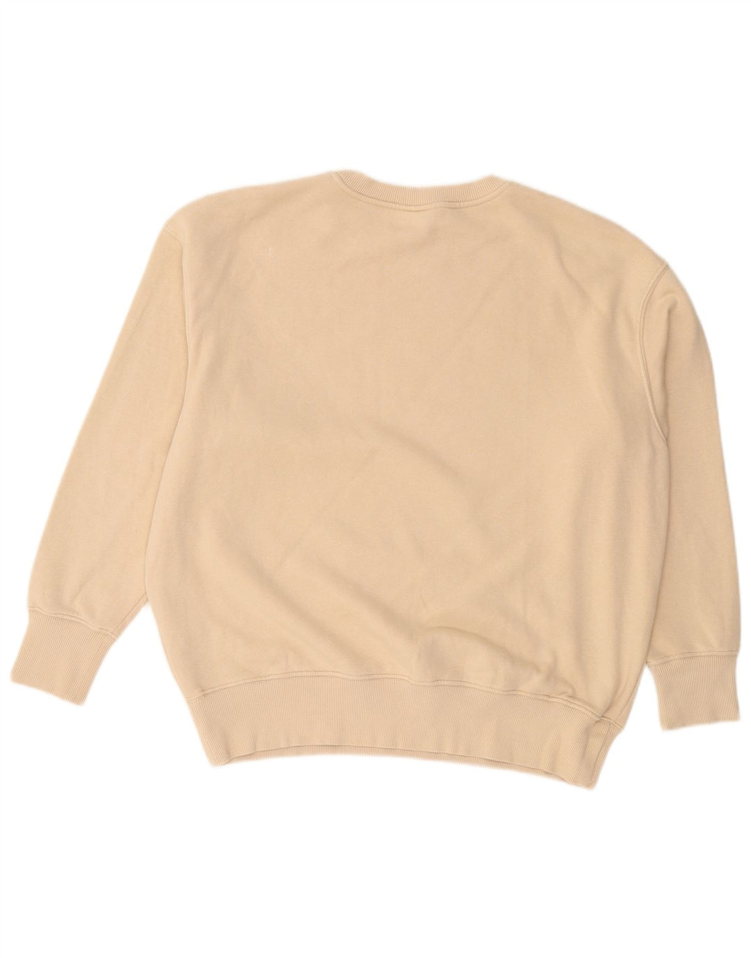 Nike Mens Graphic Sweatshirt Jumper XS Beige Cotton