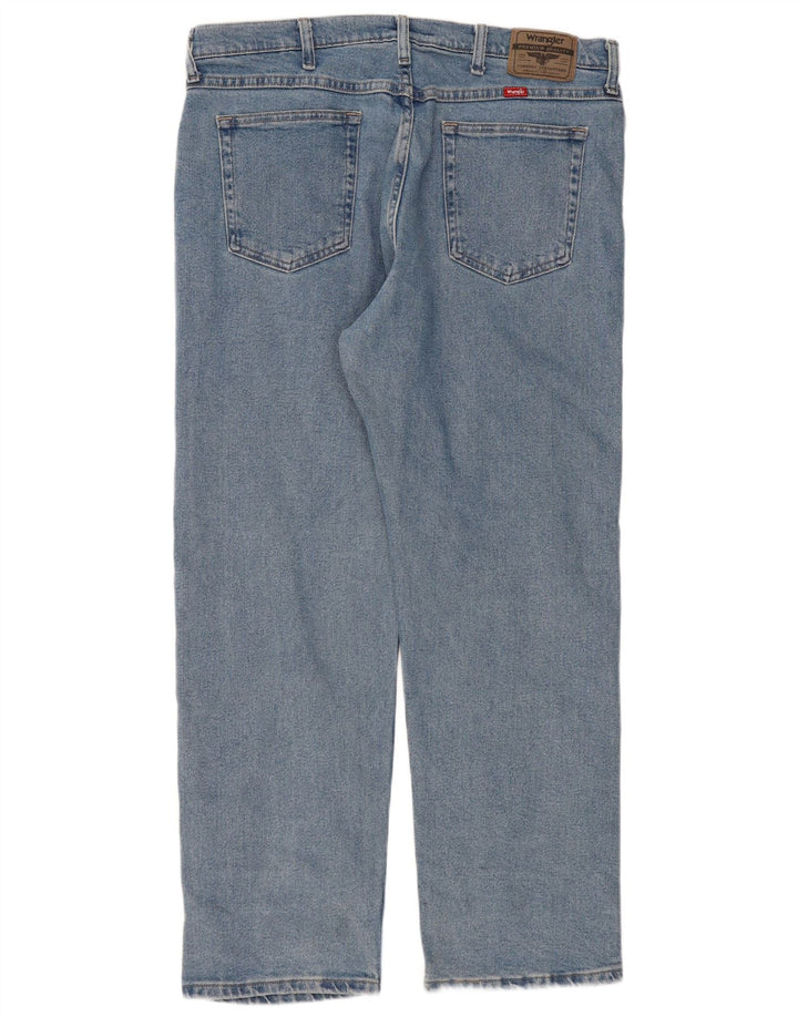 Wrangler Mens Straight Jeans W36 L29 Blue Cotton