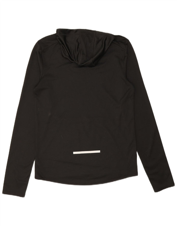 Russell Athletic Mens Top Long Sleeve UK 34/36 Small Black Polyester