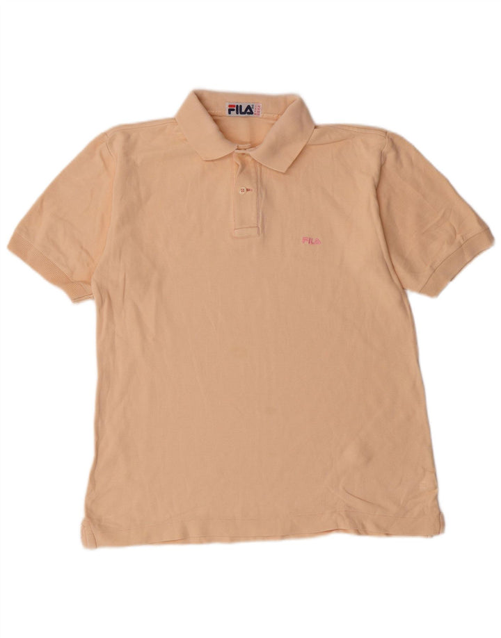 Fila Womens Polo Shirt IT 42 Medium Beige