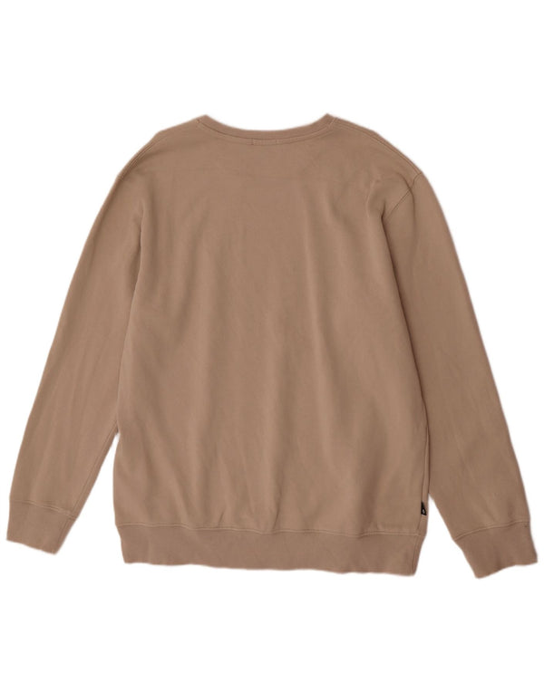 Timberland Herre grafisk Regular Fit Sweatshirt Jumper XL Beige Bomuld