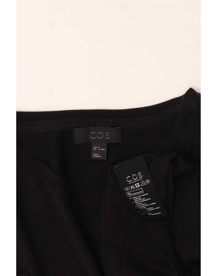 Cos Herre T-Shirt Top Medium Sort Bomuld