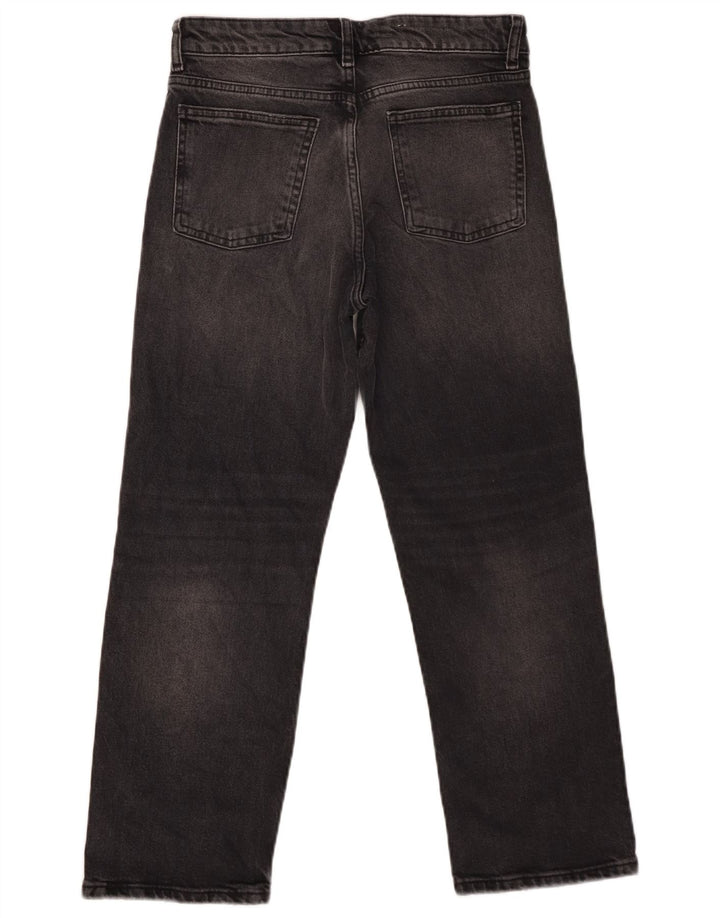 ZARA Womens Cropped Jeans EU 38 Small W28 L25 Grey Cotton
