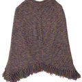 Vintage Womens Poncho Jumper UK 14 Large Multicoloured Flecked
