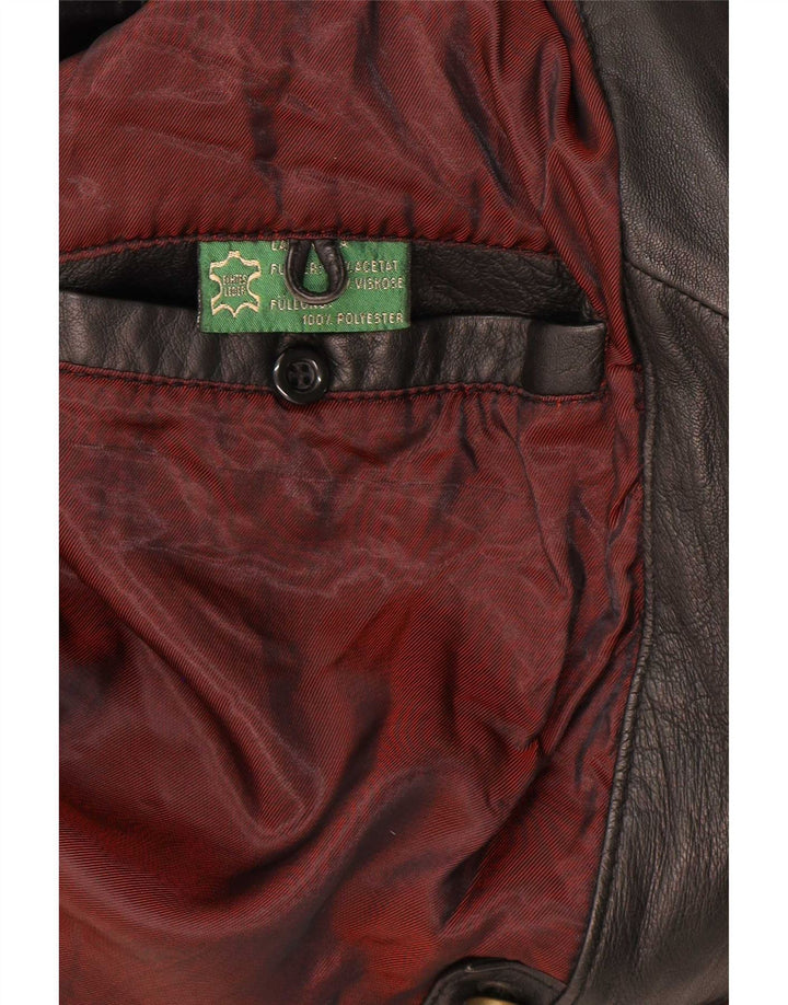 Giacca in pelle da uomo Paco Calvari IT 54 2XL Nera