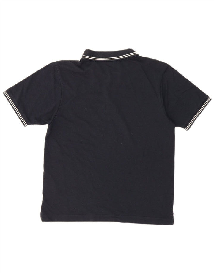 Champion Mens Polo Shirt Small Navy Blue Striped Cotton