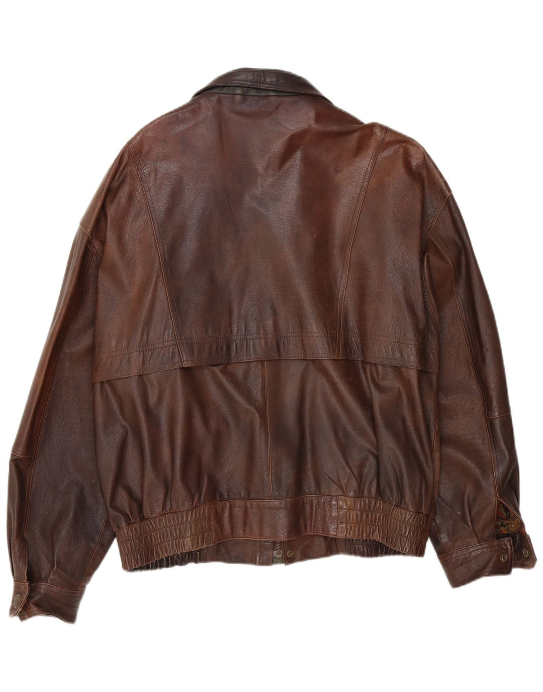 Canda Veste en cuir bomber pour homme UK 42 XL Marron