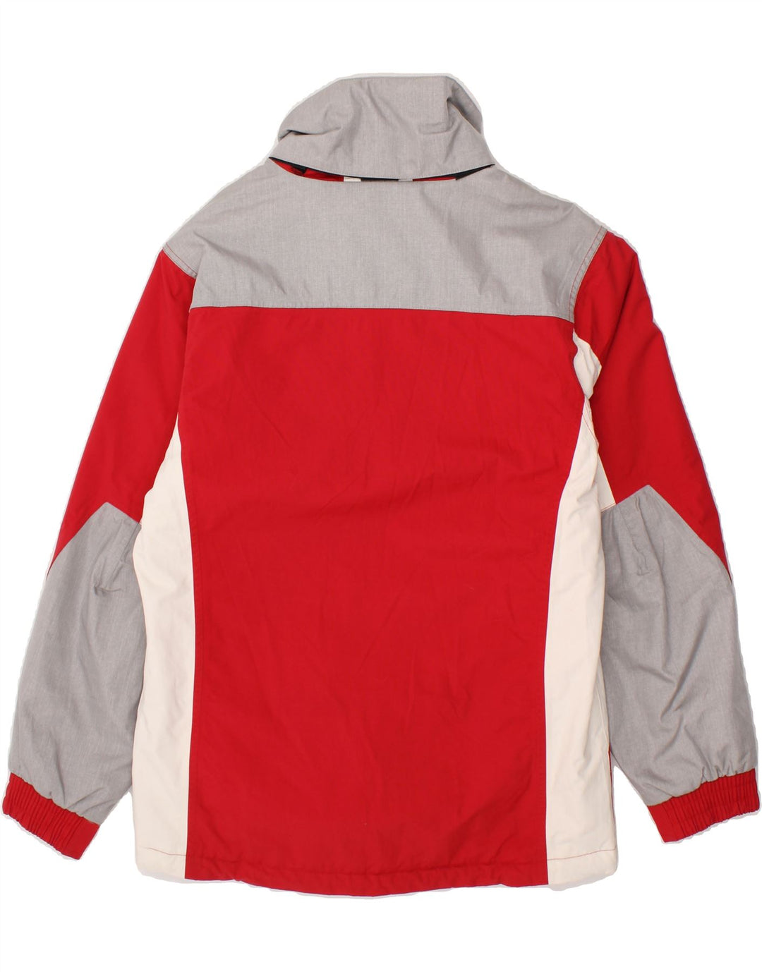 KAPPA Womens Windbreaker Jacket UK 16 Large Red Colourblock Polyester Vintage Kappa and Second-Hand Kappa from Messina Hembry 