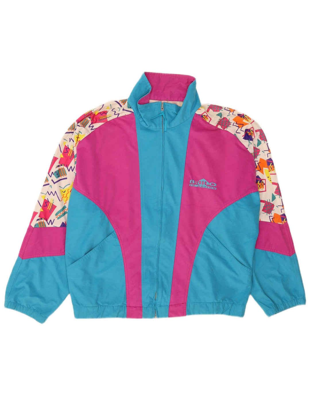 Bailo Herren-Trainingsanzug-Top-Jacke IT 50 Medium Mehrfarbig Retro