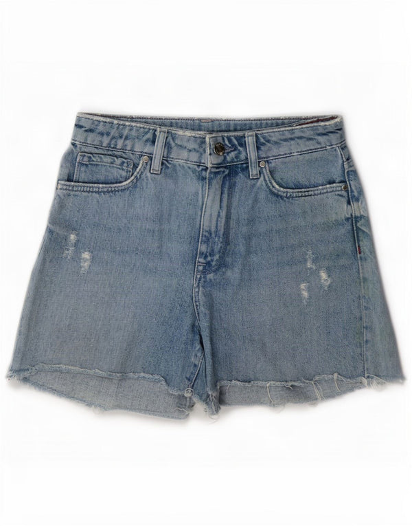 Tommy Hilfiger Γυναικείο Ψηλόμεσο Σορτσάκι τζιν W27 Small Blue