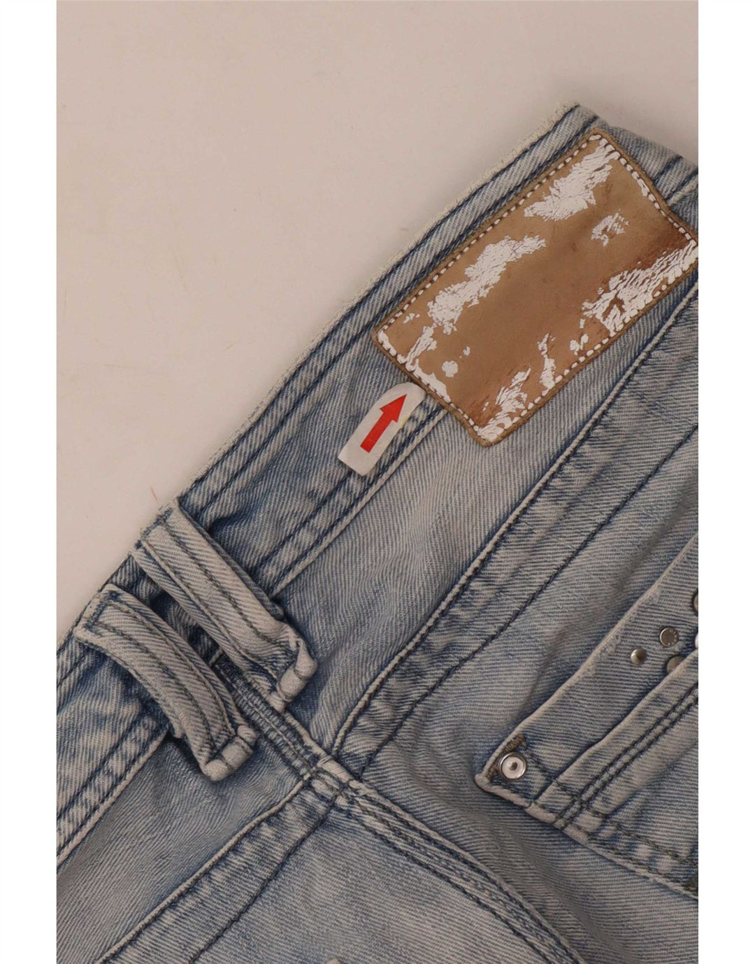 Diesel Mens Timmen Straight Jeans W31 L30 Blue Cotton