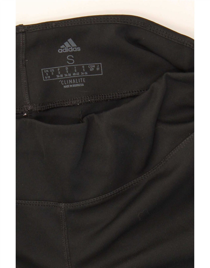 Adidas Womens Aeroready Capri Leggings UK 8/10 Small Black Polyester