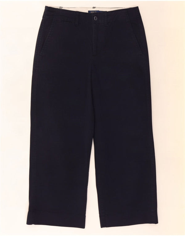 Женские укороченные брюки Polo Ralph Lauren США 0 XS W25 L23 Темно-синие