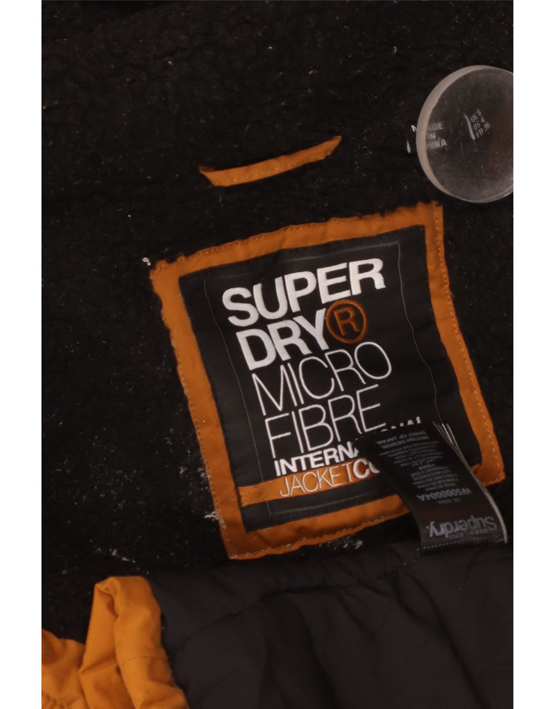 SUPERDRY Womens Hooded Windbreaker Jacket UK 8 Small Orange Polyester