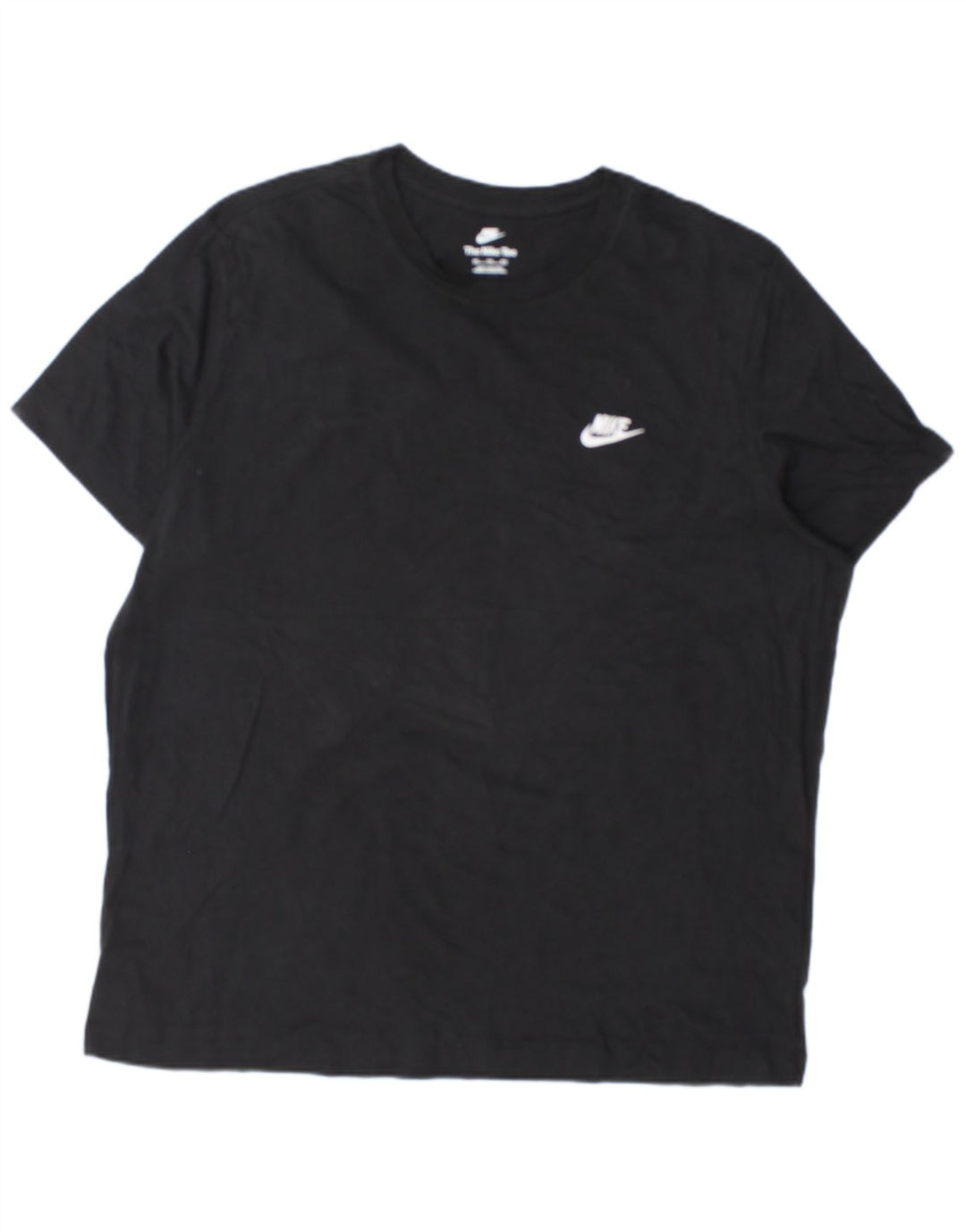 NIKE Mens T-Shirt Top 2XL Black Cotton