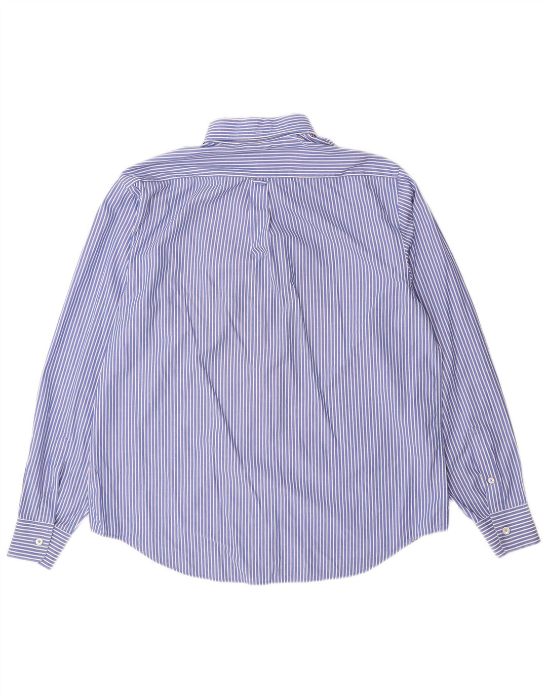 Marina Yachting Mens Shirt Size 43 Large Blue Pinstripe