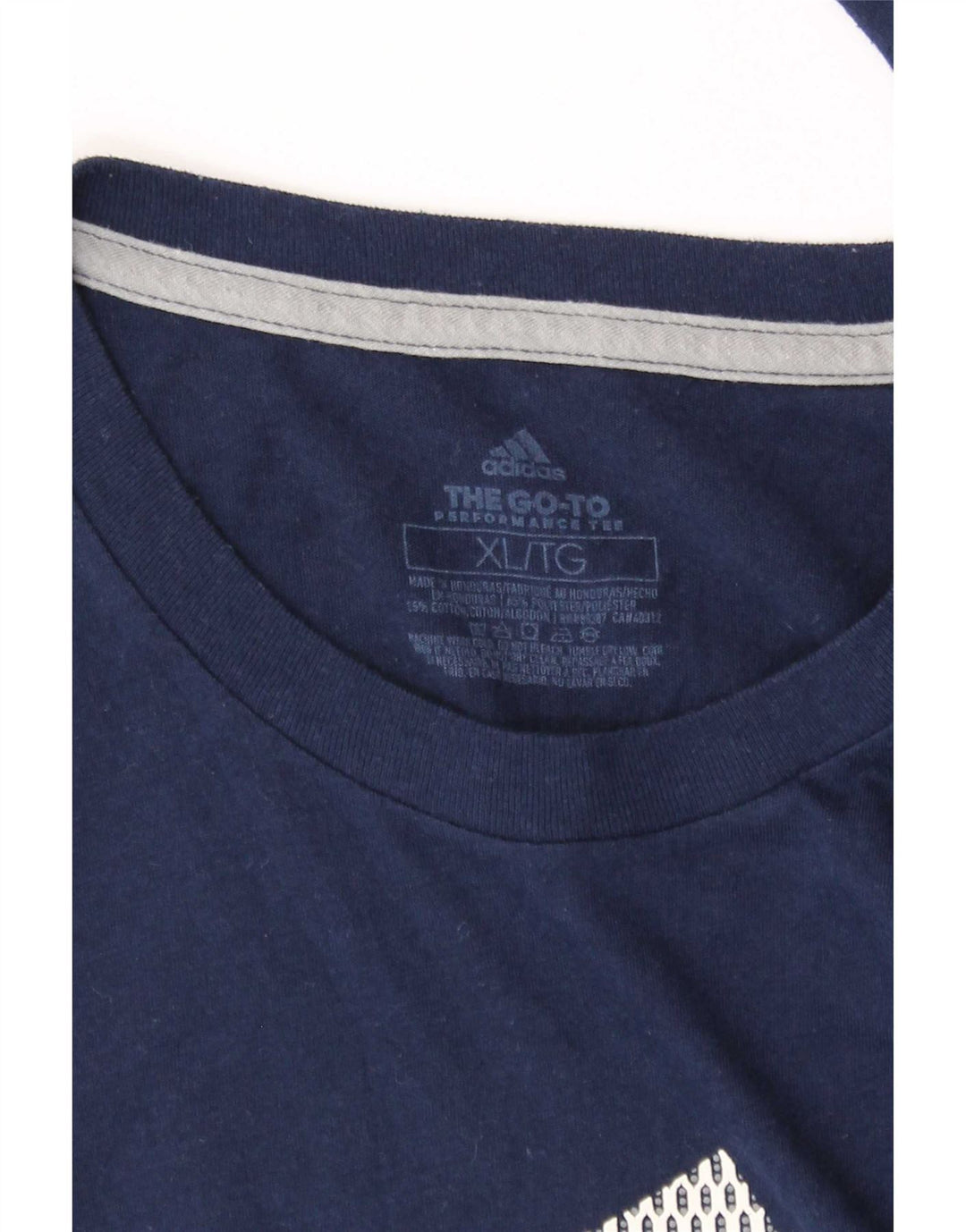 Adidas Mens Climalite Graphic Top Manga Longa XL Azul Marinho Poliéster
