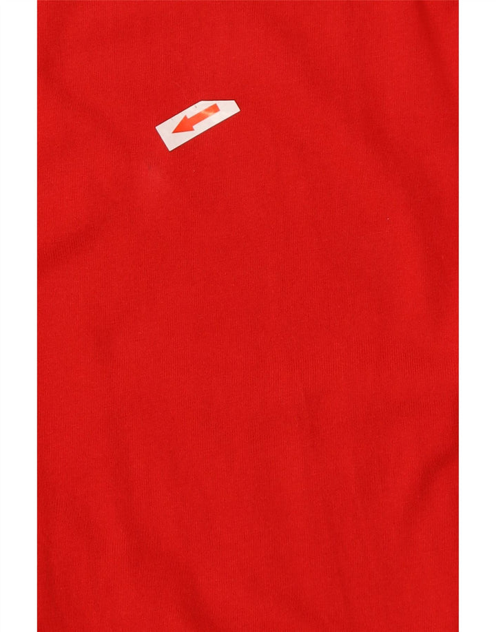 Tommy Hilfiger Herre T-Shirt Top Medium Rød Bomuld