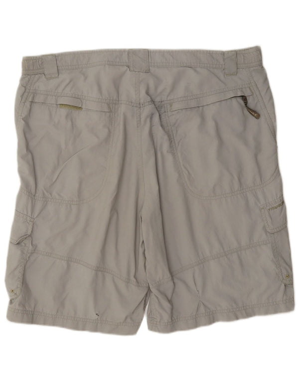 Columbia Mens Titanium Cargo Shorts Large W36 Grey Polyamide