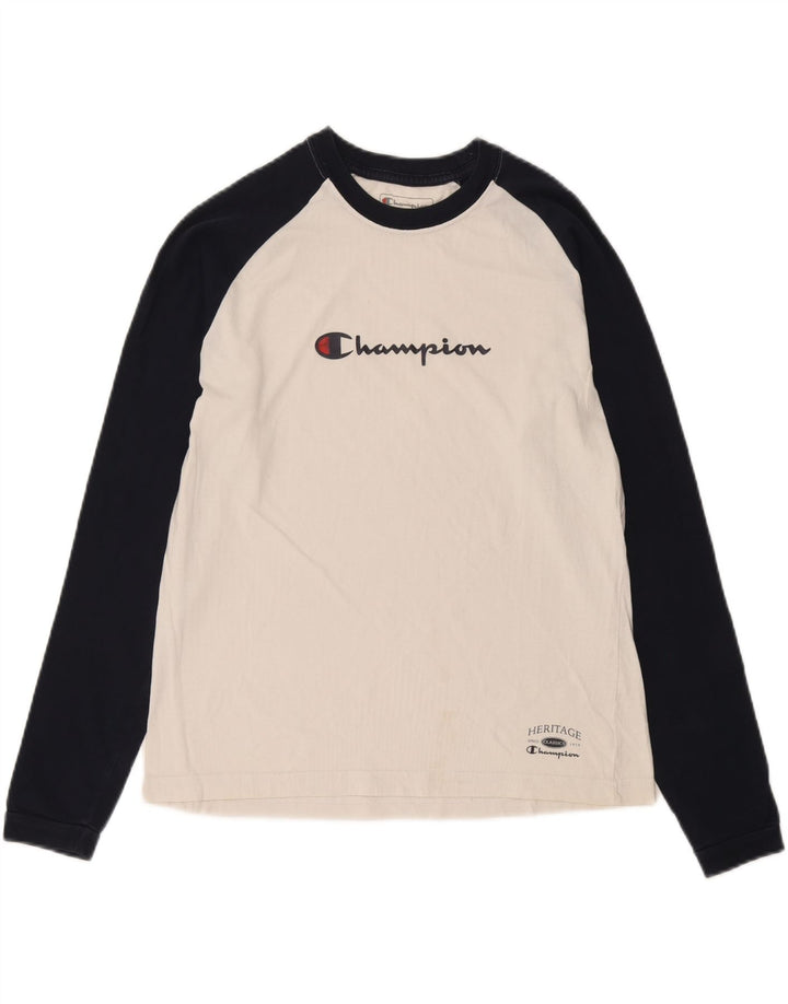 Champion Heritage Grafisk Top Langærmet Medium White Colourblock