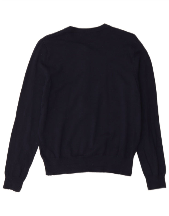 Marks & Spencer Pull Cardigan pour Femme UK 14 Bleu Marine Moyen