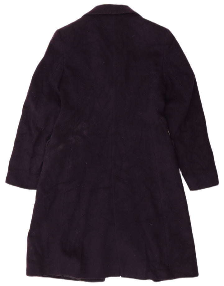 Boggi Dame Overfrakke UK 10 Small Navy Blue Wool