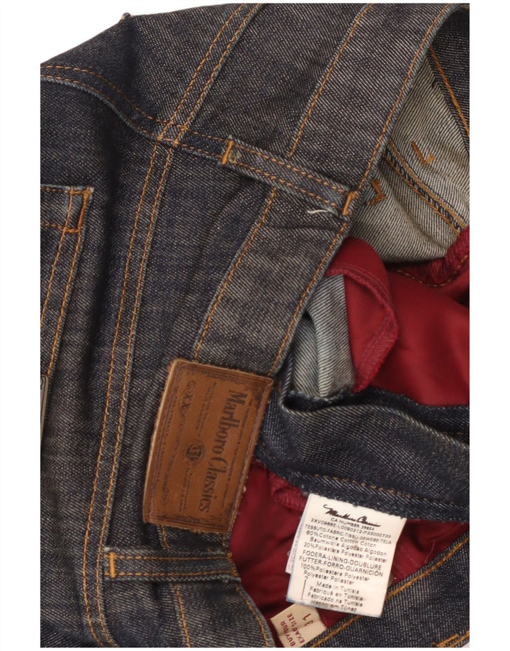 Marlboro Classics Damen Straight Jeans W31 L28 Blaue Baumwolle