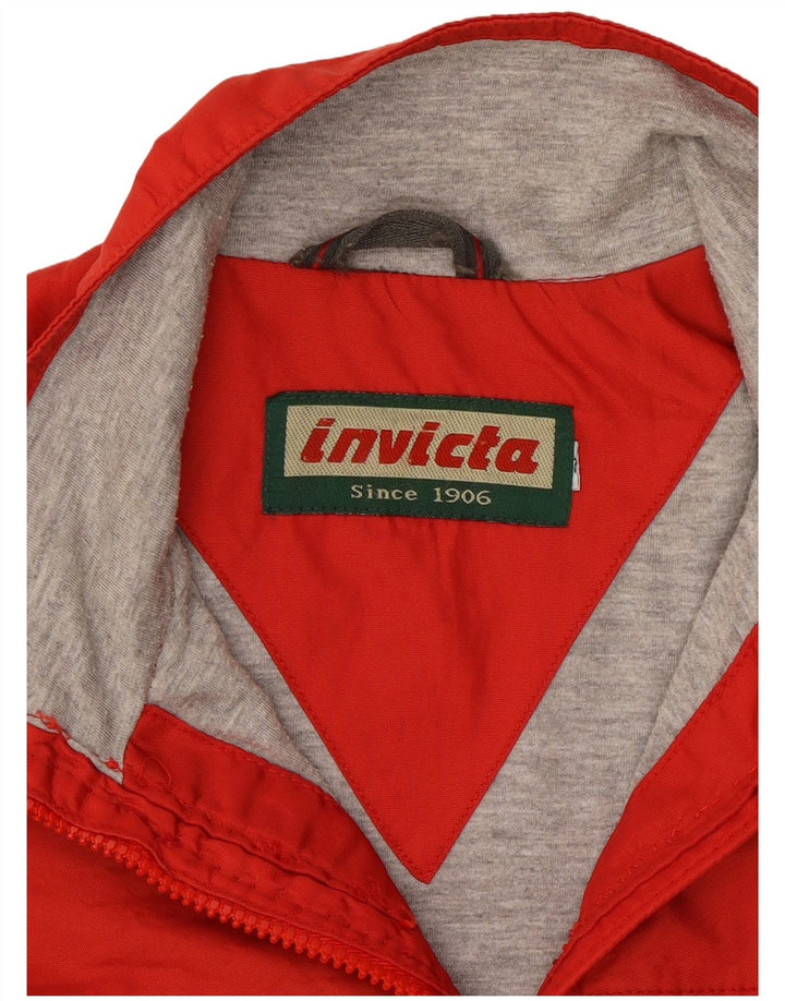 Invicta Mens Windbreaker Jacket UK 36 Small Red Polyamide