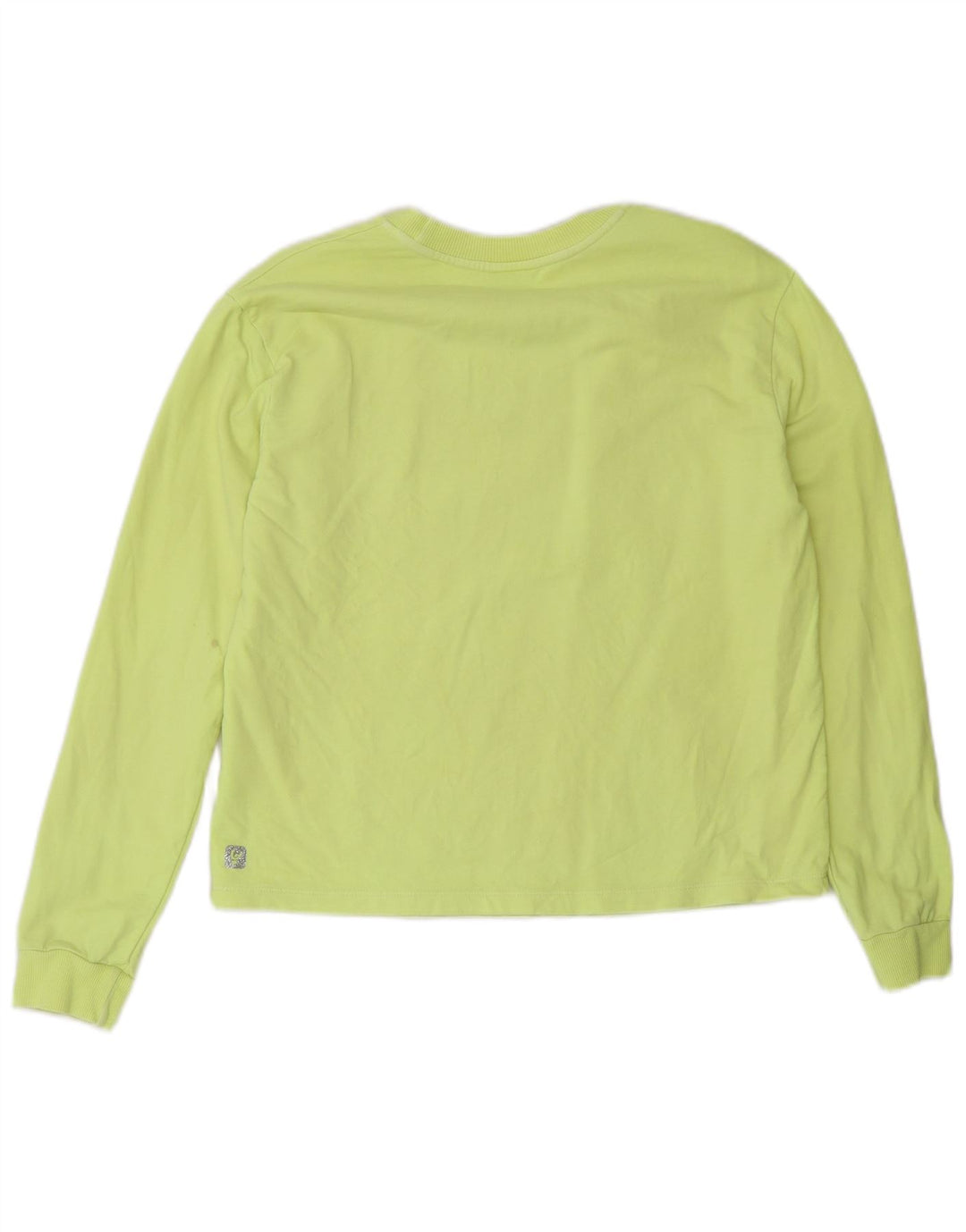 FREDDY Womens Top Long Sleeve UK 8 Small  Yellow Cotton