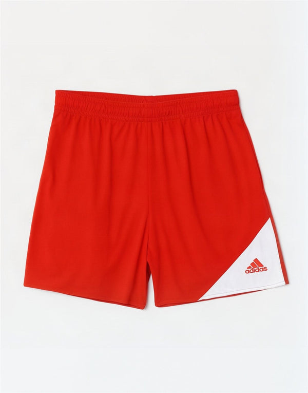 Pantaloncini sportivi Adidas Climalite da uomo 2XL Poliestere color block rosso