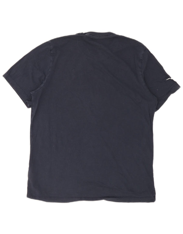 T-shirt da uomo Nike Top Large in cotone blu navy