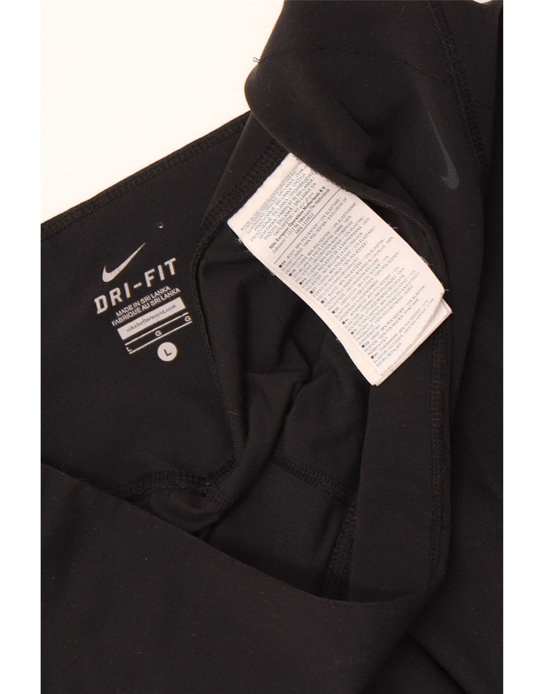 Γυναικείο κολάν Nike Dri Fit Capri UK 14 Μεγάλο μαύρο πολυεστέρα