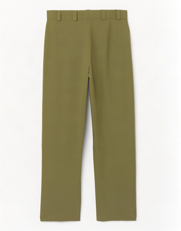 Belmar Womens High Waist Pegged Suit Trousers IT 44 Medium W28 L30 Khaki