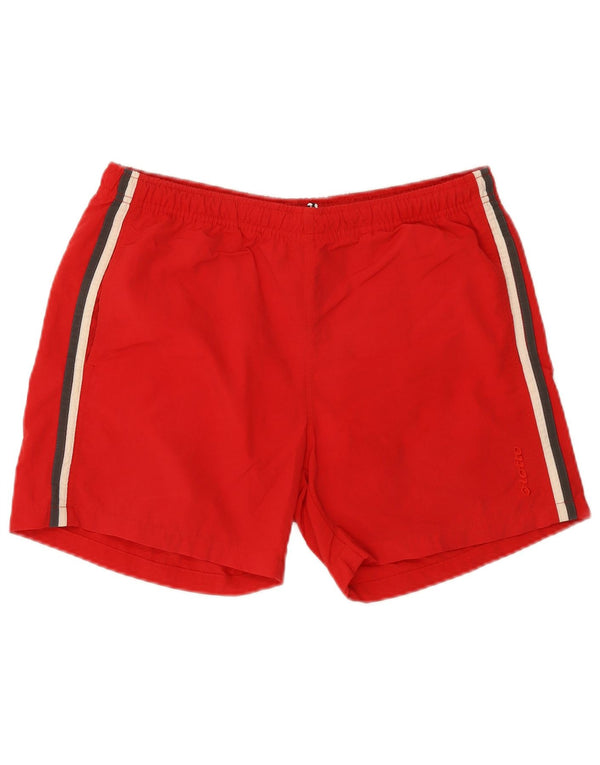 Pantaloncini da bagno da uomo Lotto UK 40/42 Large Rosso Nylon