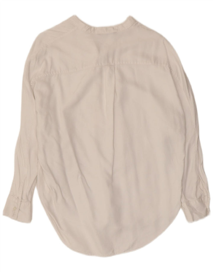 BANANA REPUBLIC Womens Petite Pullover Shirt UK 14 Medium White