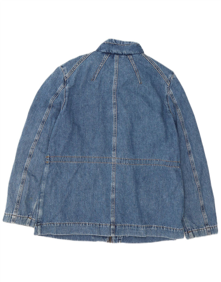 White Stuff Womens Denim Jacket UK 12 Medium Blue Cotton