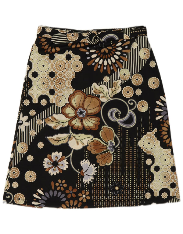 Fustă A-Line Grafică Imperial pentru Femei Medium W28 Negru Floral