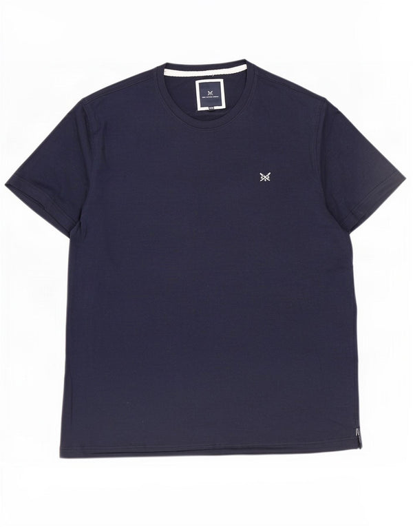 Crew Clothing T-shirt da uomo Top 2XL in cotone blu navy