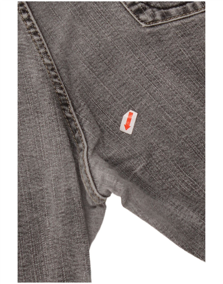 MARKS & SPENCER Womens Stretch Straight Jeans UK 16 Large W32 L30 Grey