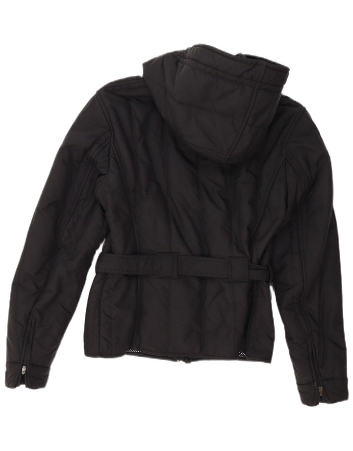 Refrigiwear Womens Hooded Padded Jacket IT 46 Large Black Polyester