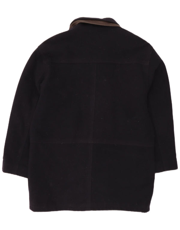 Cappotto da uomo Douglas IT 50 Large in lana blu navy