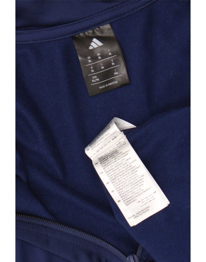 Adidas Hombre Chándal Top Chaqueta XL Azul Marino Poliéster