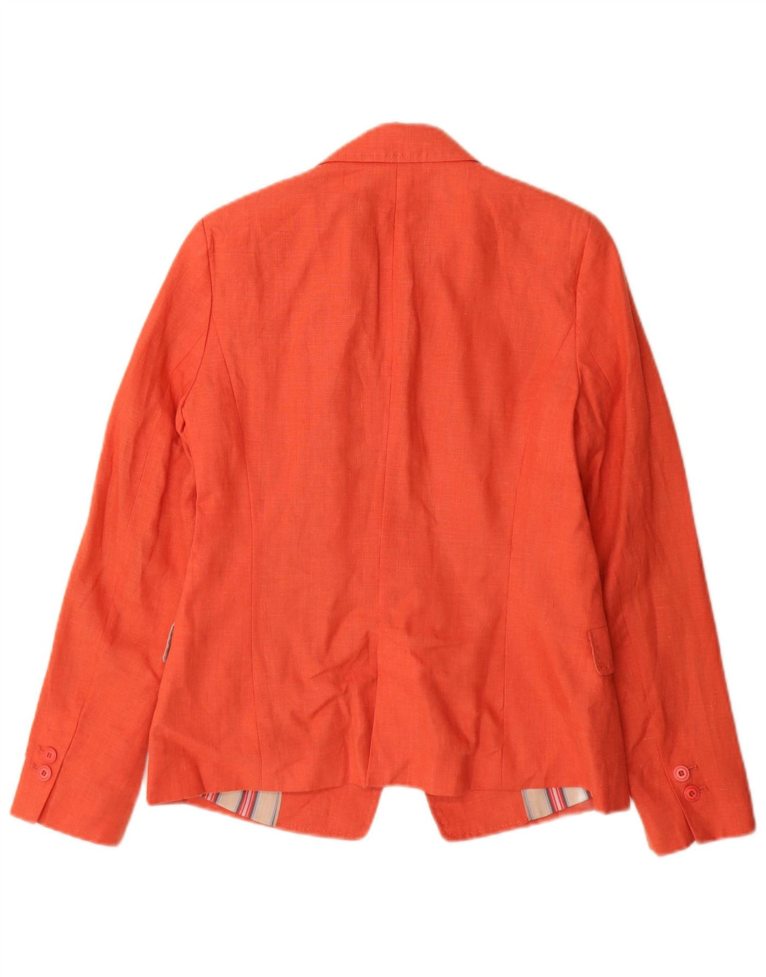 Zara Dame 1 Knap Blazer Jacket UK 12 Medium Orange