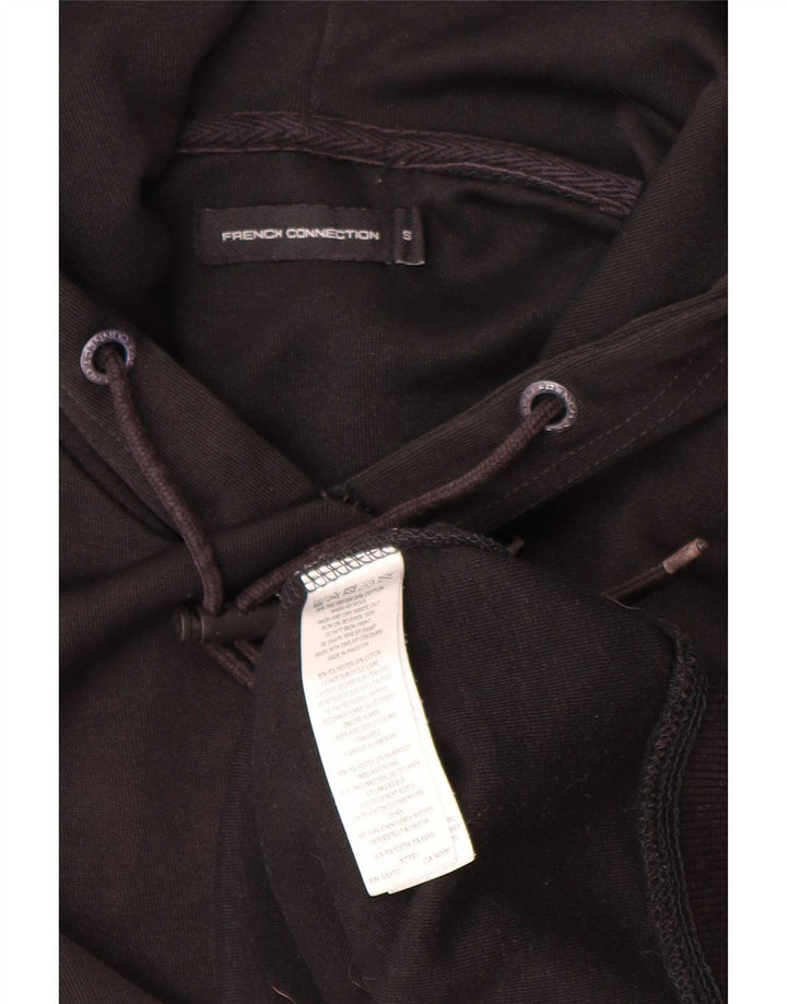 Maglione con cappuccio da uomo French Connection piccolo poliestere nero