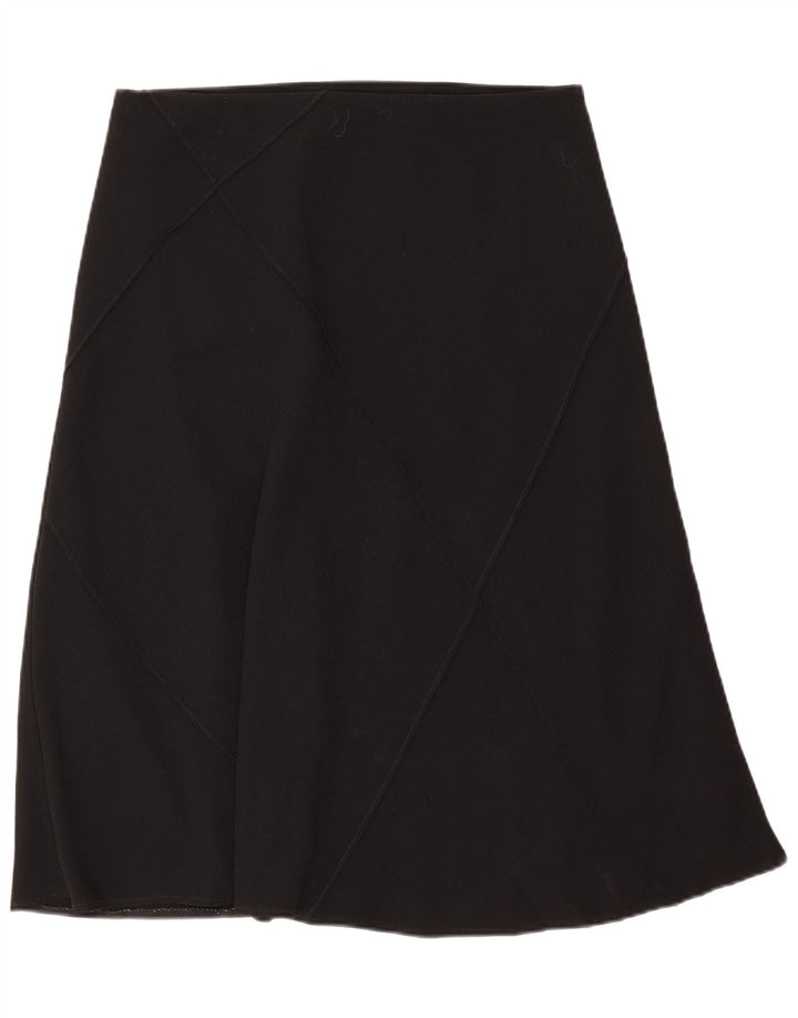 Marks & Spencer A-line nederdel til kvinder UK 14 Large W32 Black Polyester