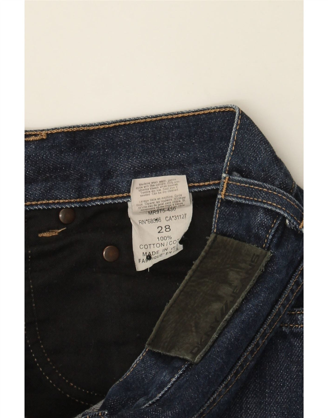DKNY Womens Straight Jeans W28 L28 Blue Cotton Vintage Dkny and Second-Hand Dkny from Messina Hembry 