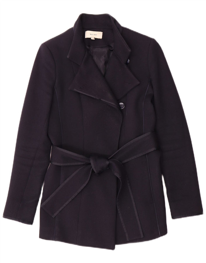 Cappotto da donna Reiss UK 4 XS in lana blu navy