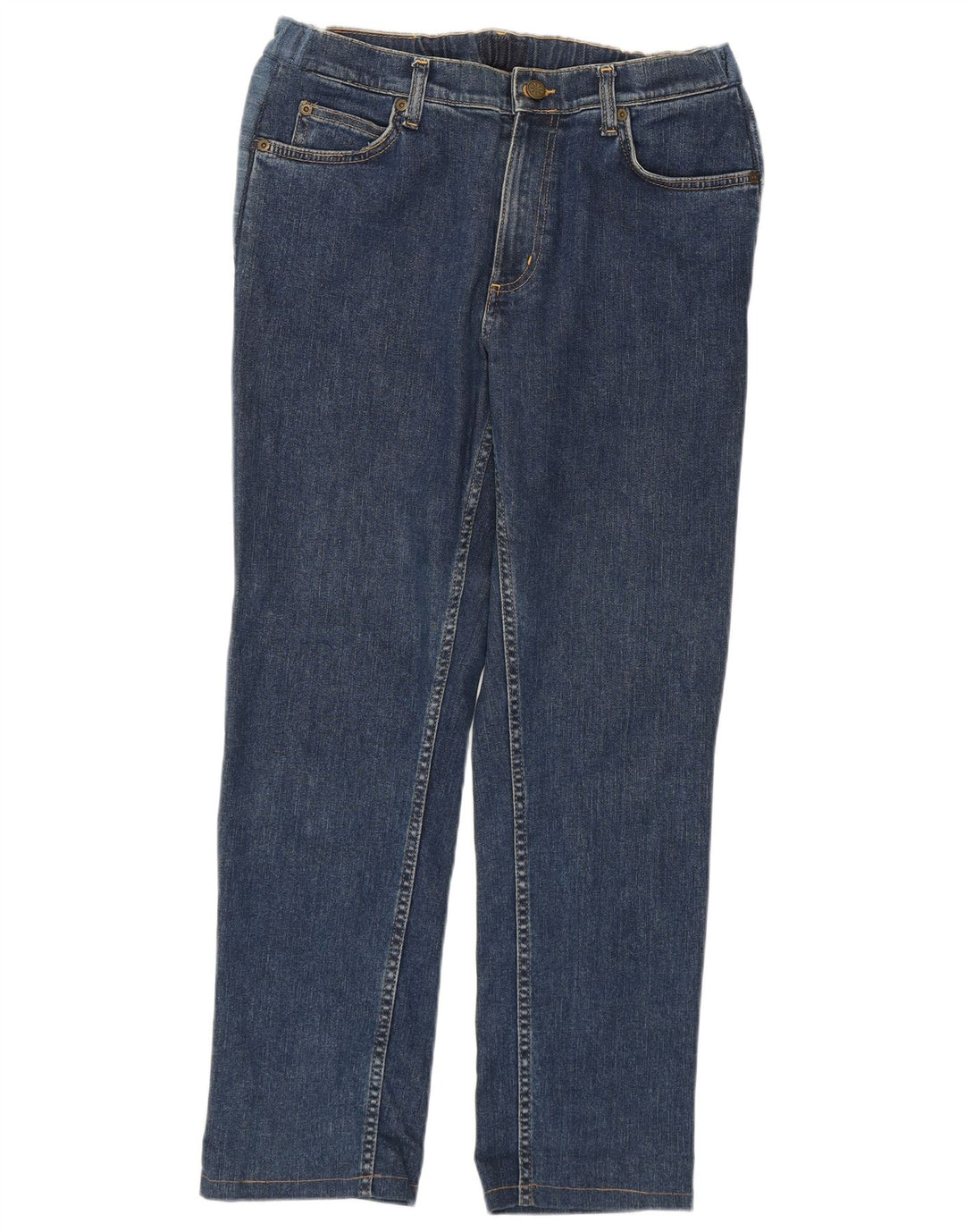 Lee Mens Brooklyn Straight Jeans W31 L28 Blue Cotton