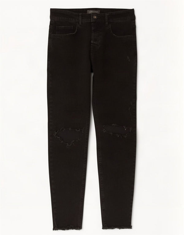Jeans slim da uomo Zara EU 40 medio W31 L28 cotone nero